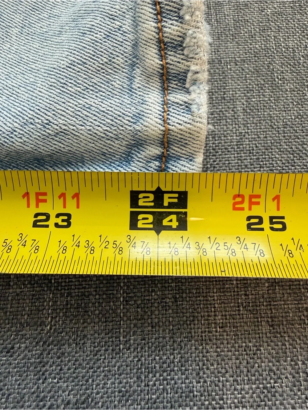 Abercrombie The Ankle Straight Ultra High Rise Stretch Light Wash Jeans 6 SHORT - Picture 15 of 15